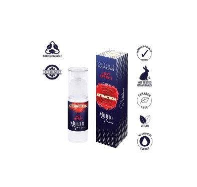 Żel jadalny do masażu Hot Kiss Smak Mojito 50ML